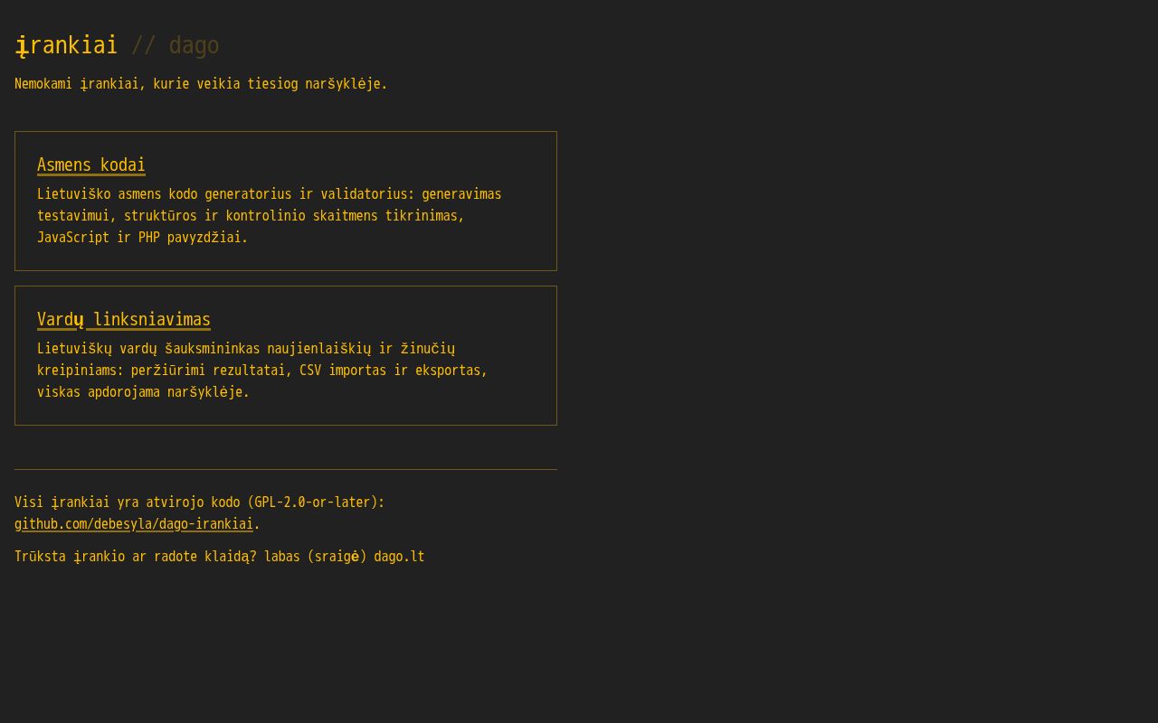 Preview of Įrankiai // dago