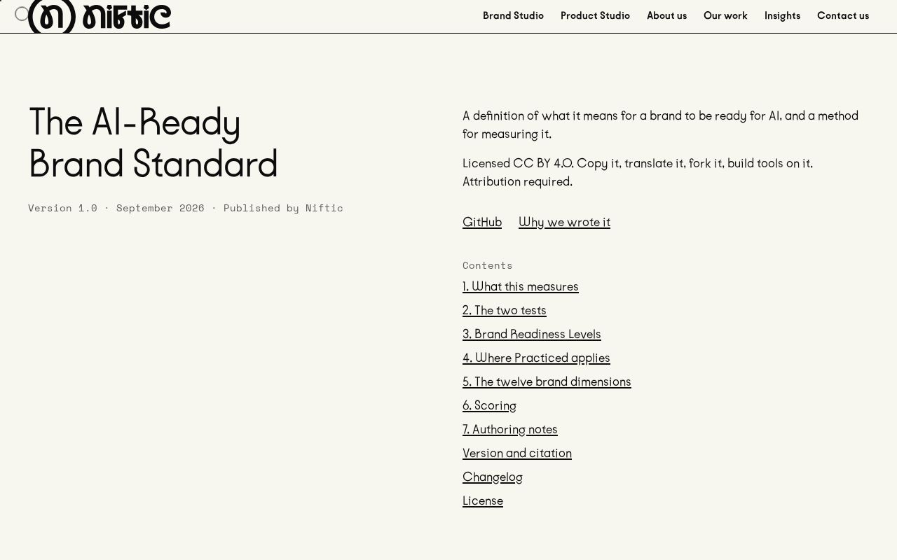 Preview of Ai Ready Brand Standard
