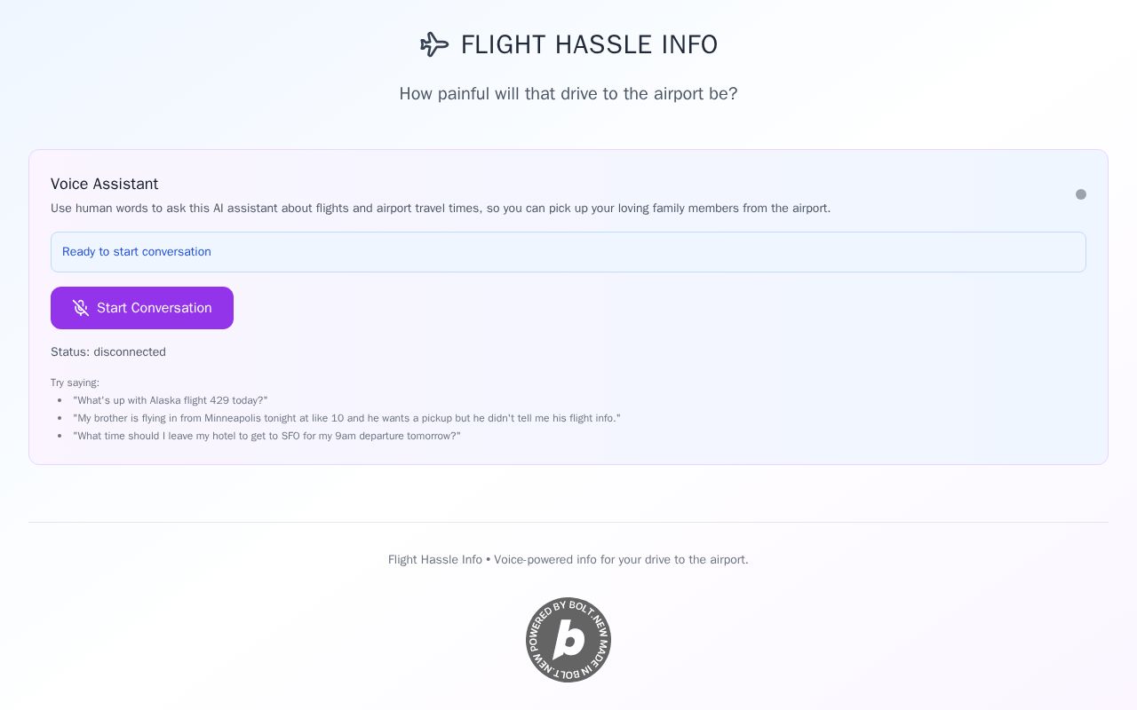 Preview of Flight Hassle Info