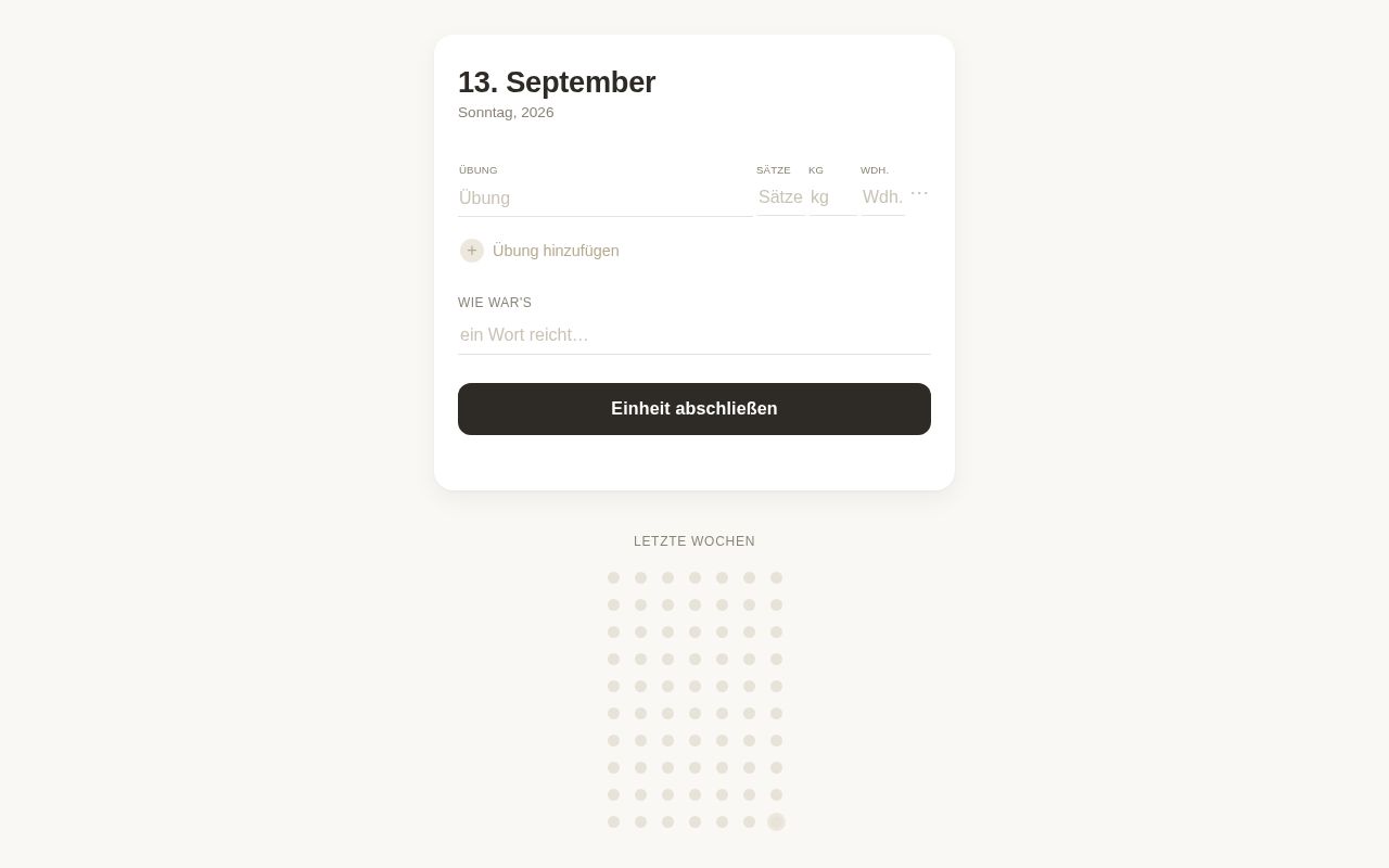 Preview of Trainings app