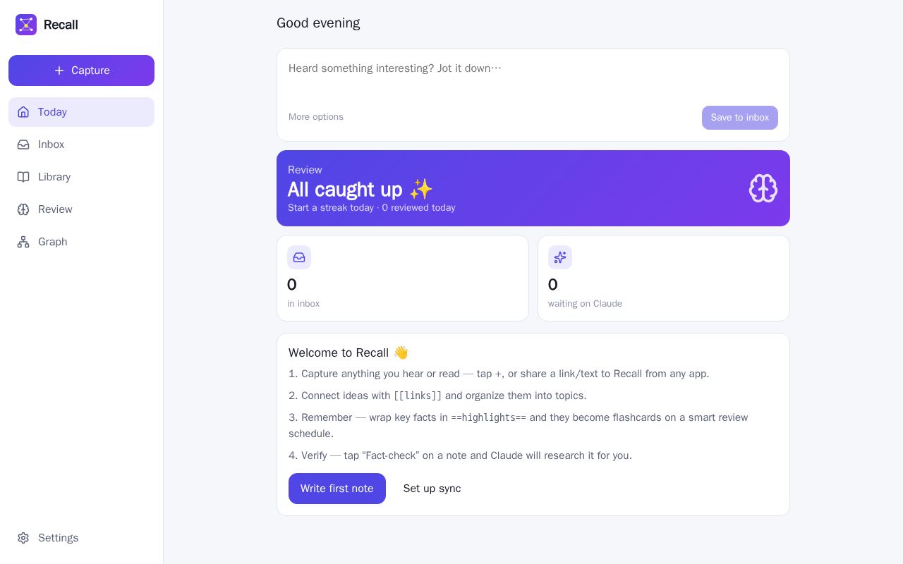 Preview of Recall