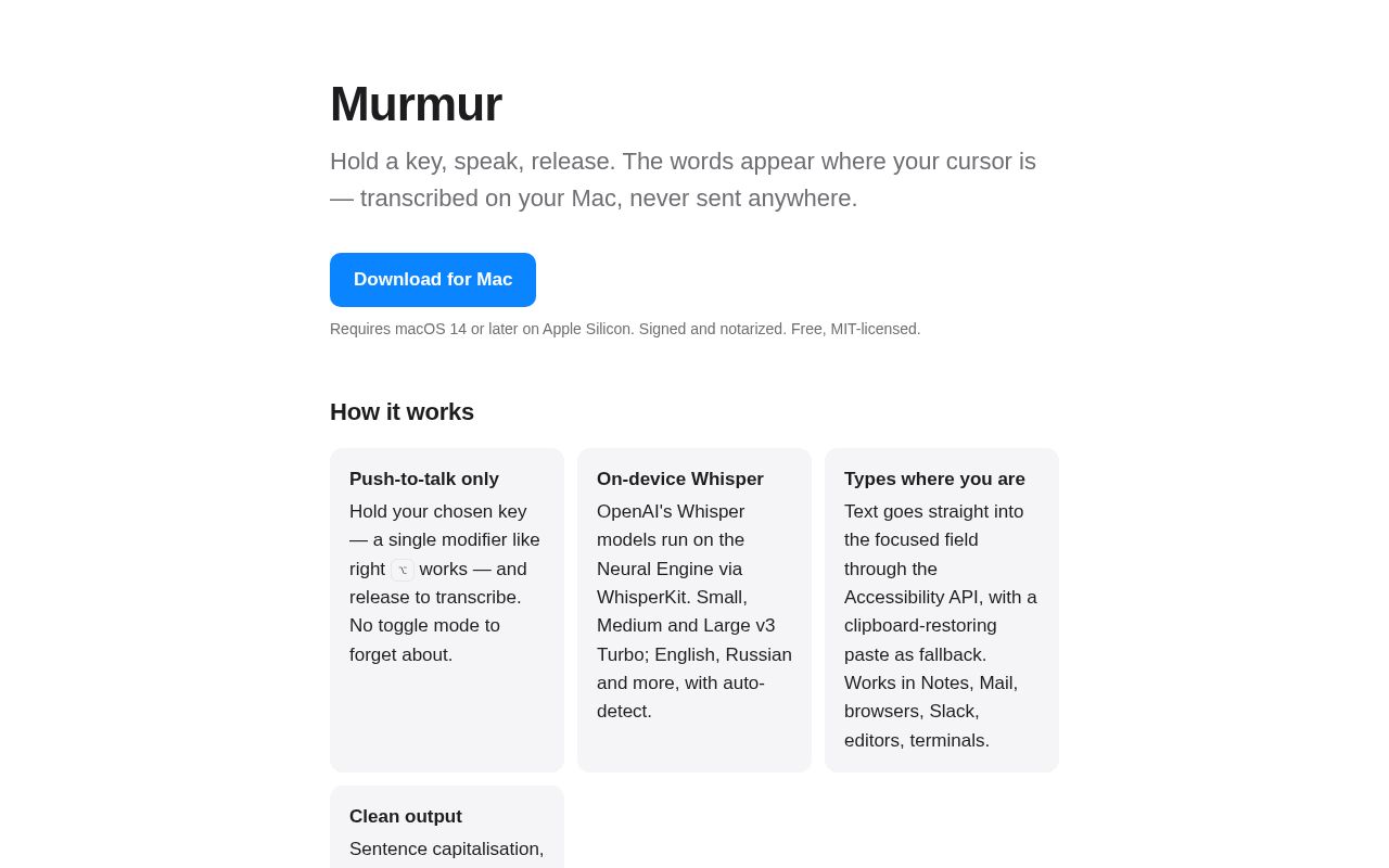 Preview of Murmur