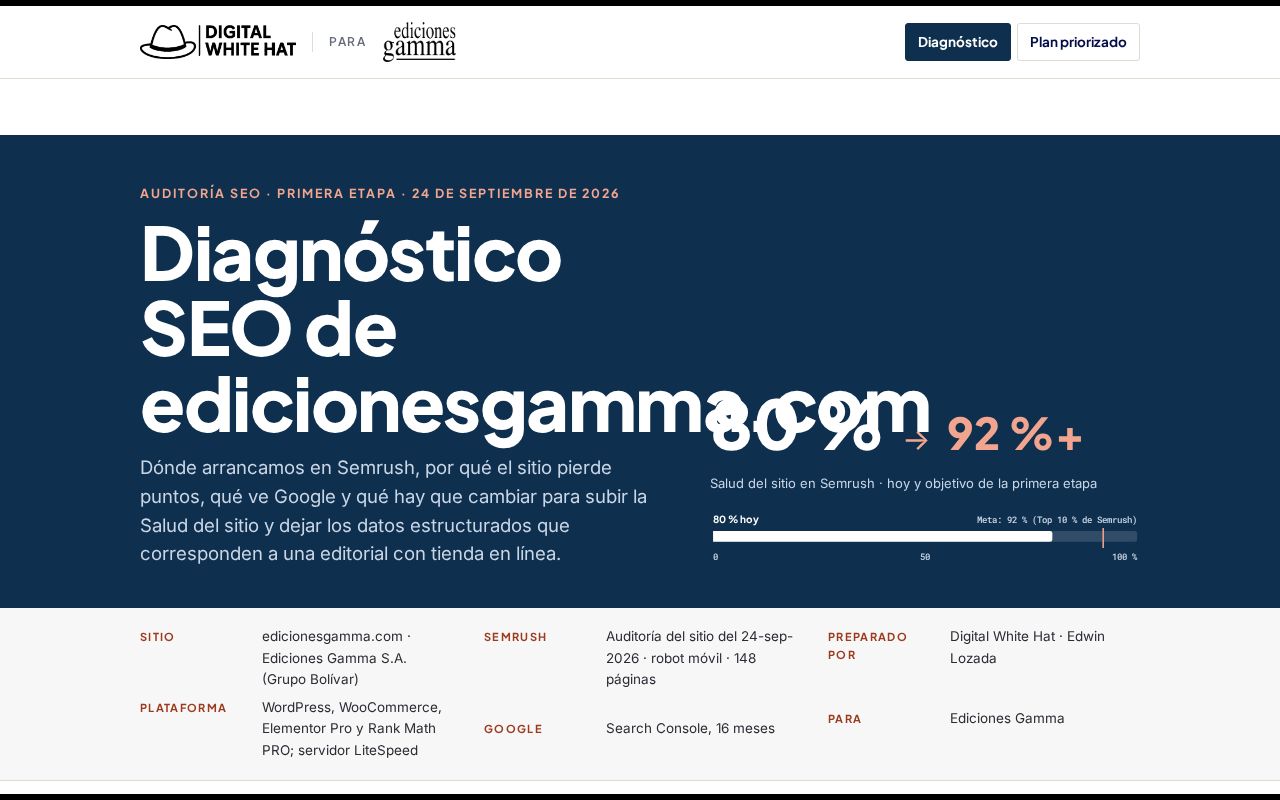Preview of Auditoria Seo Edicionesgamma