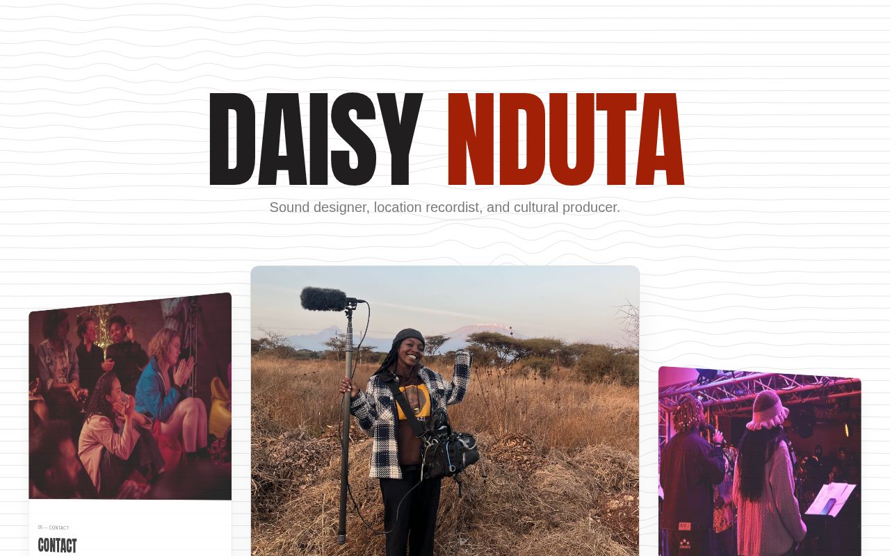 Preview of Daisy Nduta Website