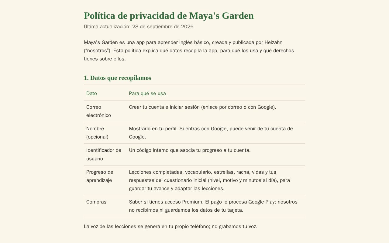 Preview of Mayasgarden