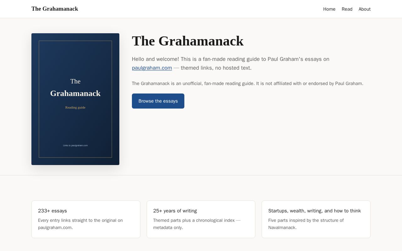 Preview of Graham Papers
