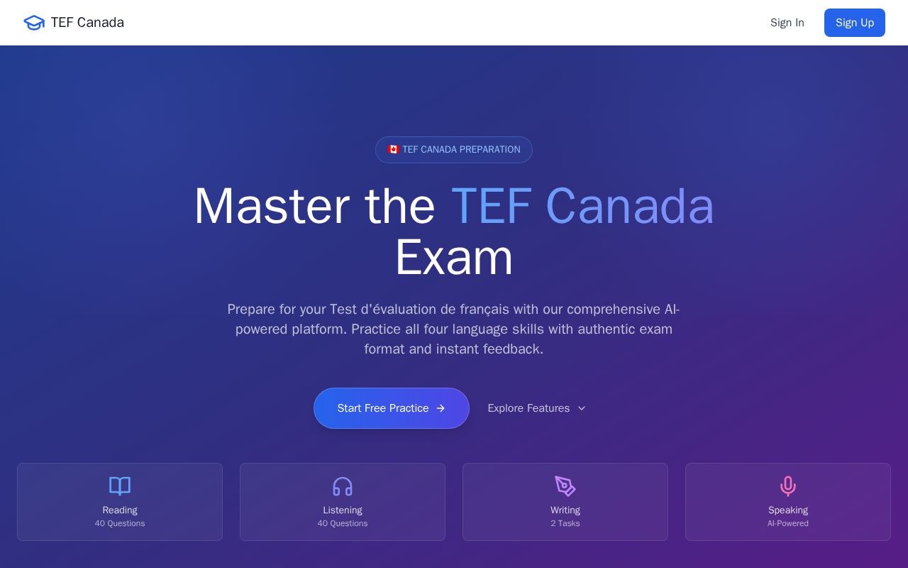 Preview of TEF Canada Exam Prep