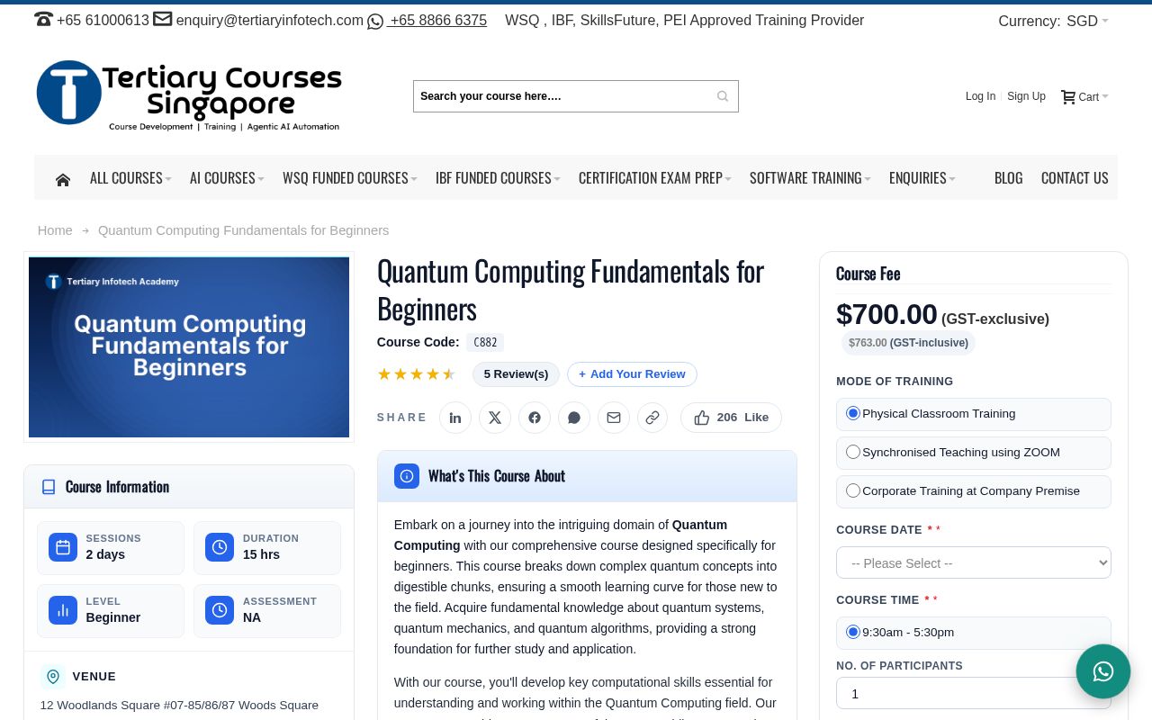 Preview of C882 Quantum Computing Fundamentals For Beginners