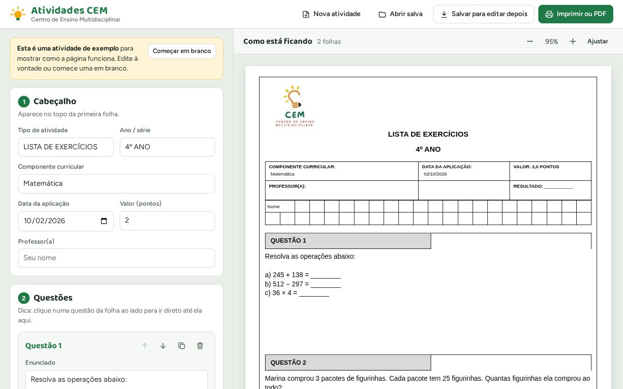 Preview of AtividadesSuHTML