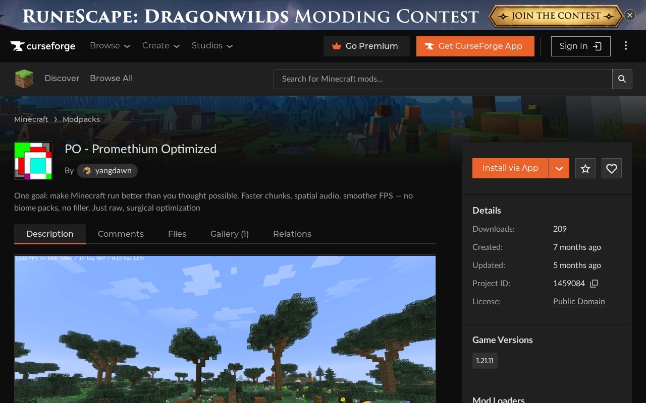 Preview of Promethium Optimized
