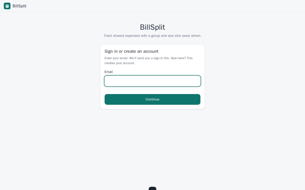 Preview of Billsplit