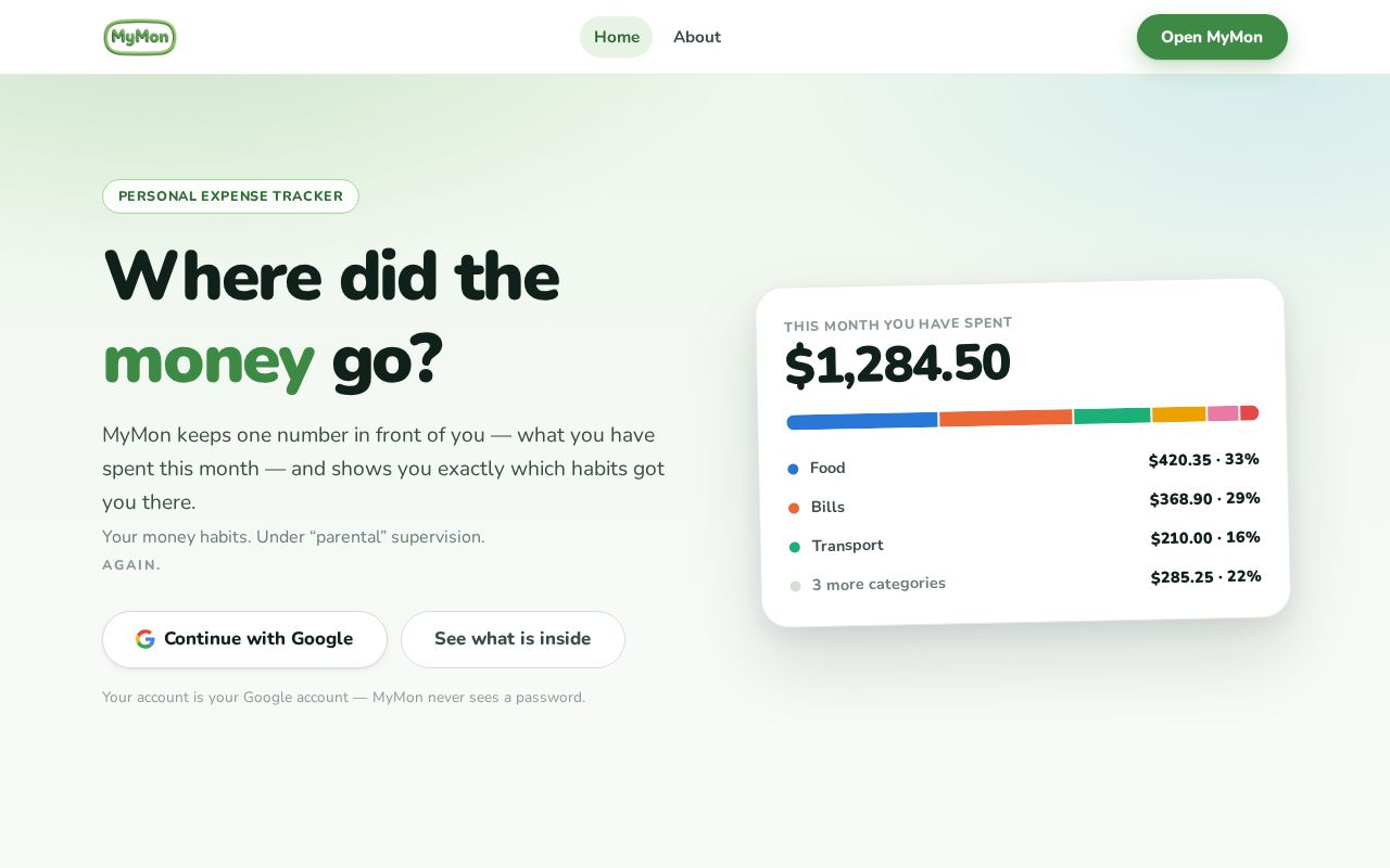 Preview of MyMon