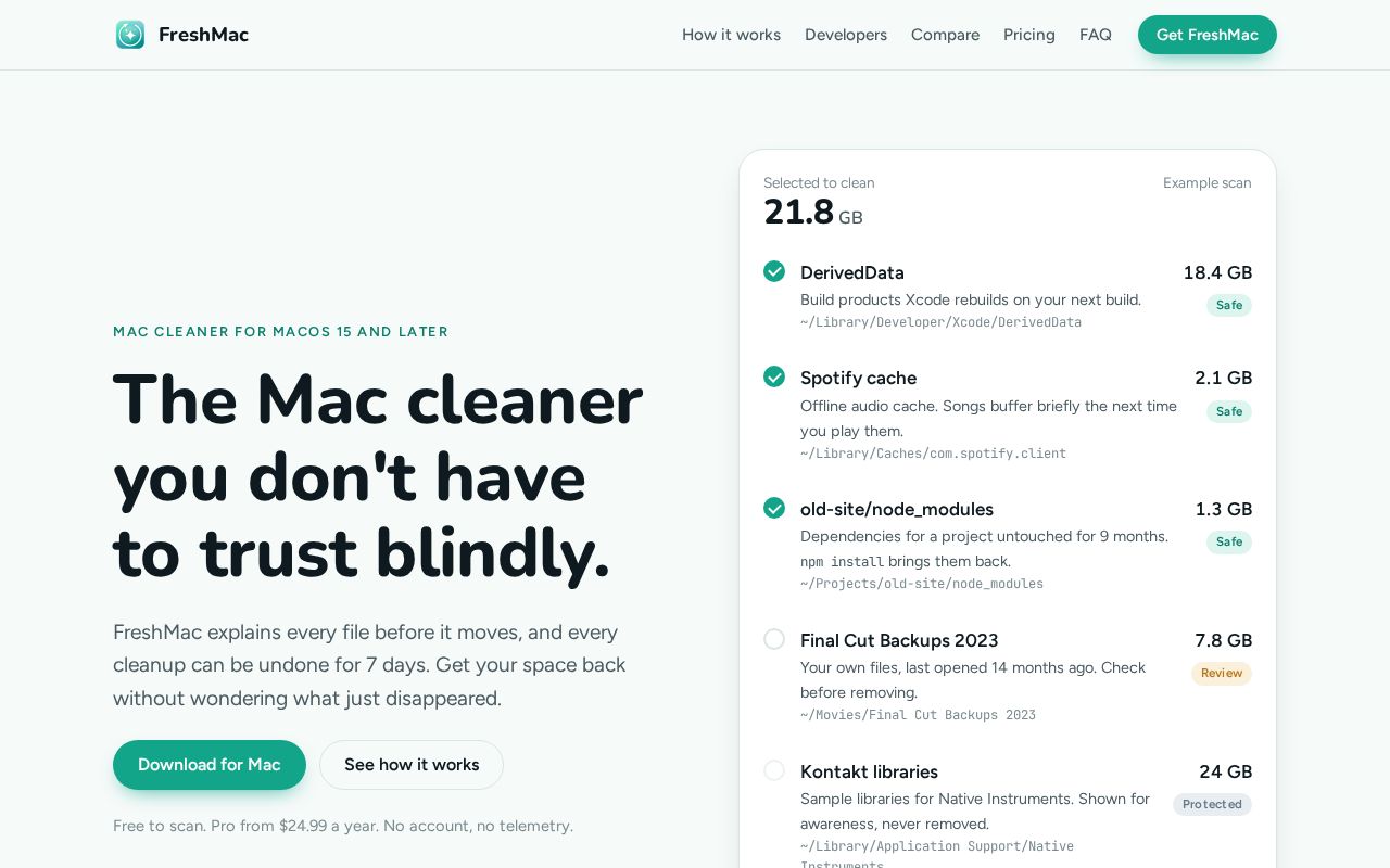 Preview of Freshmac Site