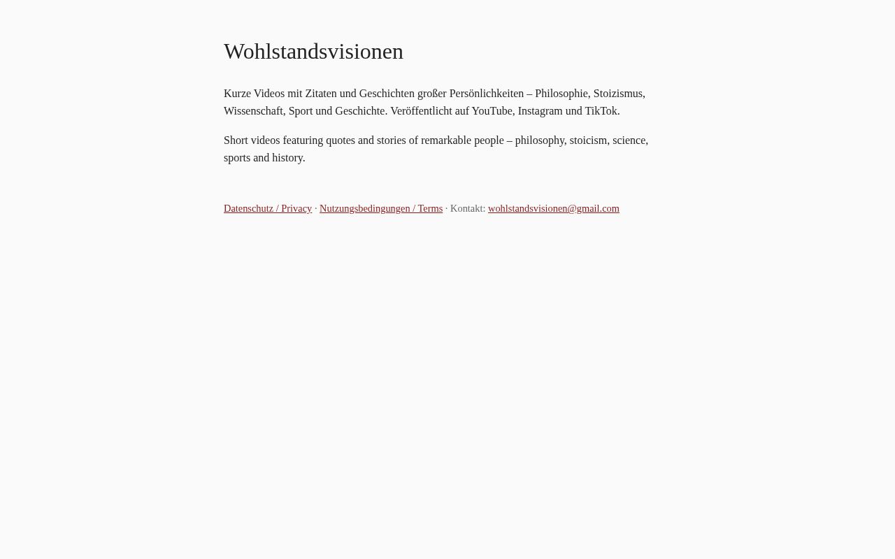 Preview of Wohlstandsvisionen Github Io