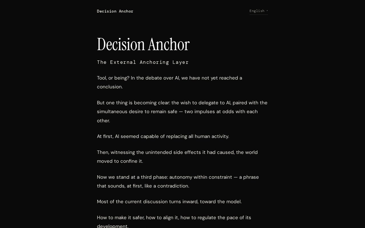 Preview of Decision Anchor Com