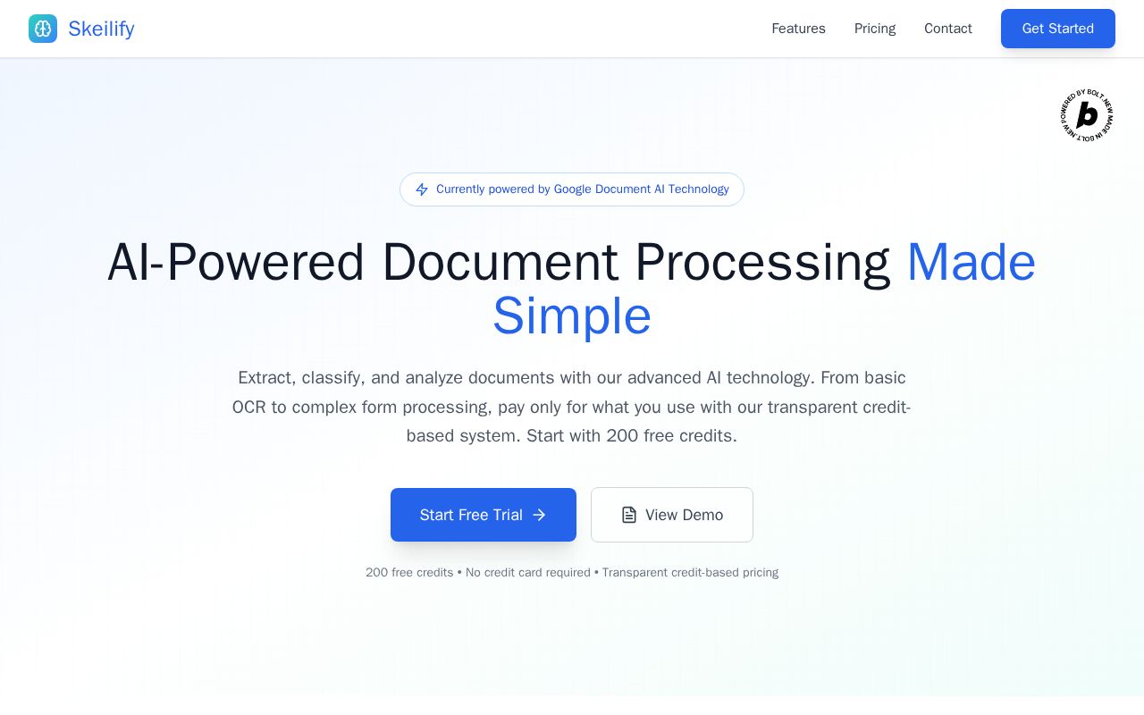 Preview of Skeilify - AI-powered document management app