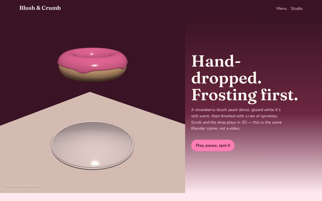 Preview of Cursor Blender Animation Demo