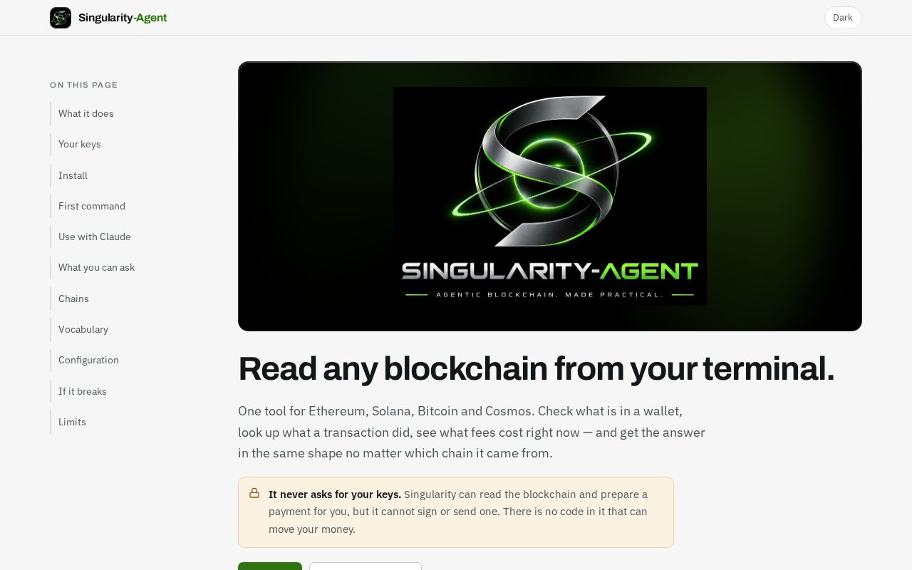 Preview of Singularity Agent