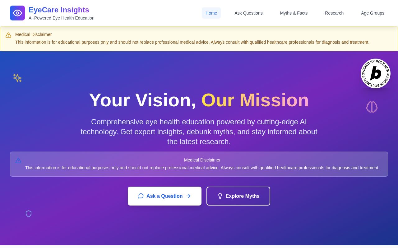 Preview of EyeCare Insights