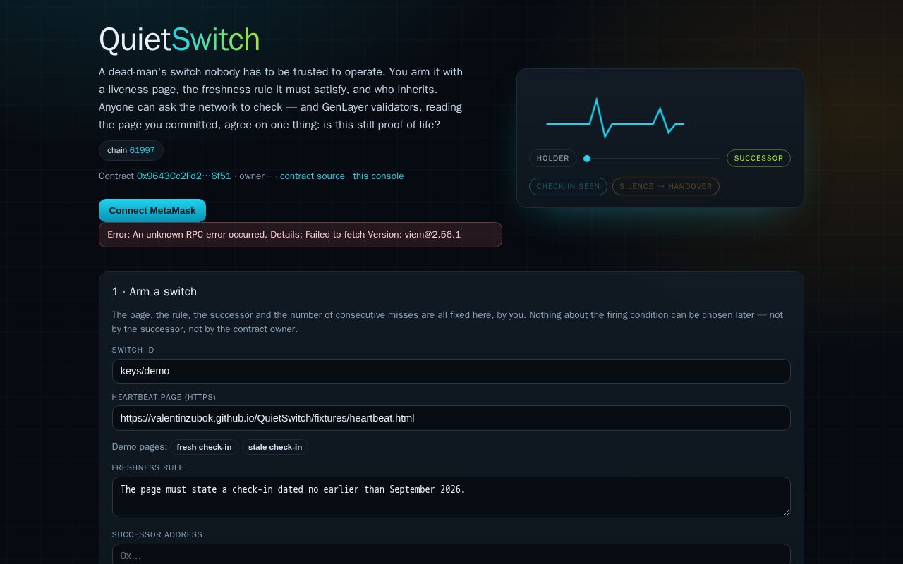 Preview of QuietSwitch