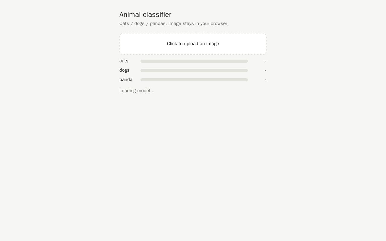 Preview of Animal Classifier