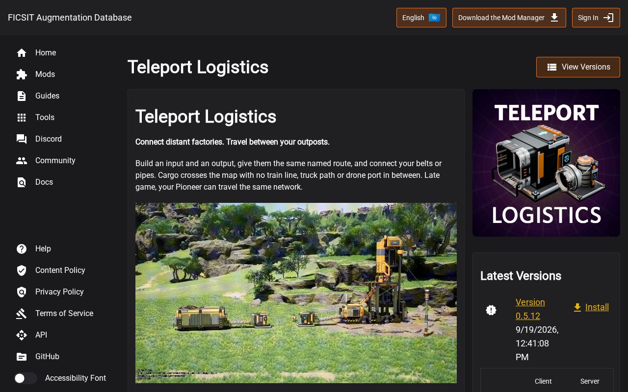 Preview of Teleport Logistics