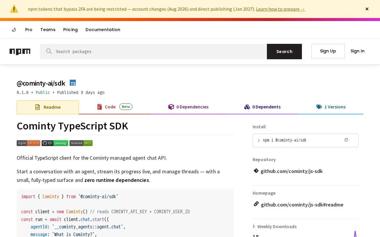 Preview of Js Sdk