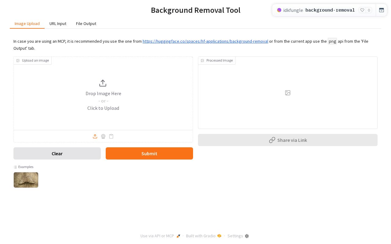 Preview of Background Removal