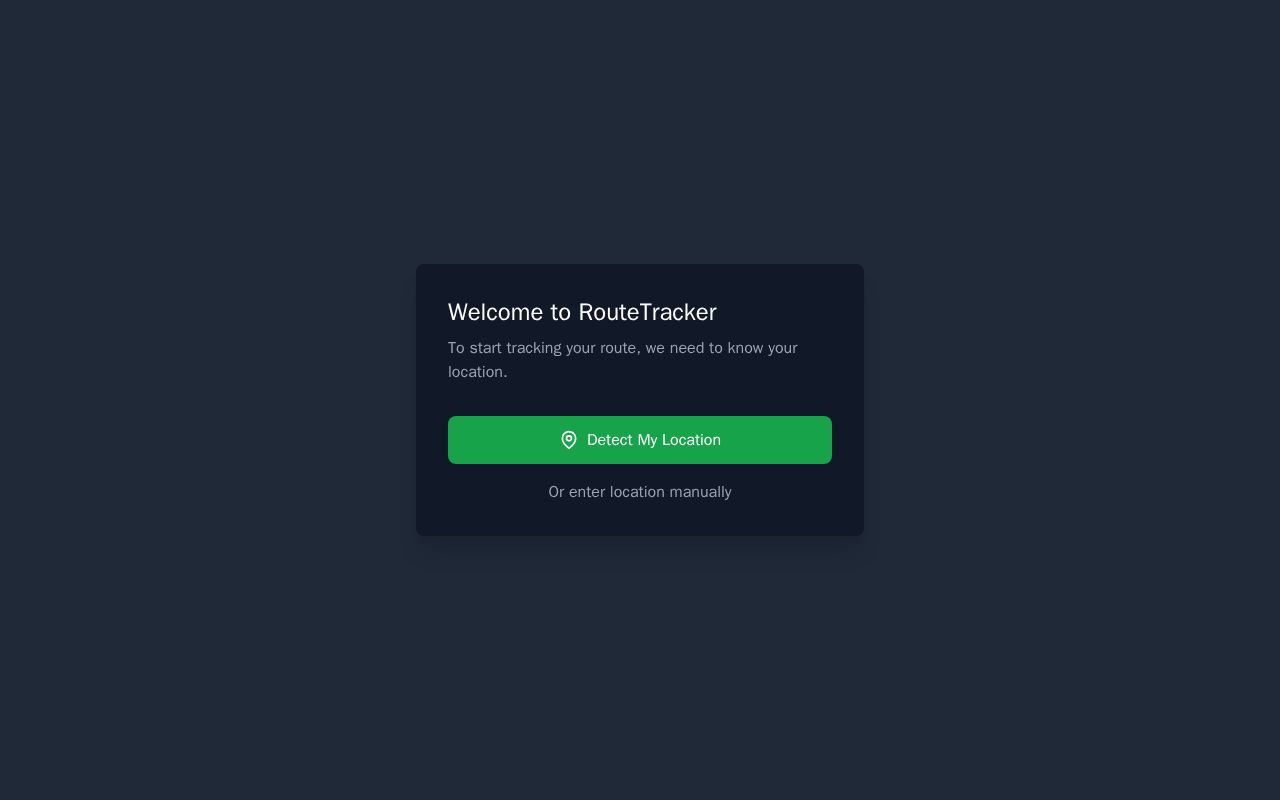 Preview of MapTrackr - A Map Route Tracker Application