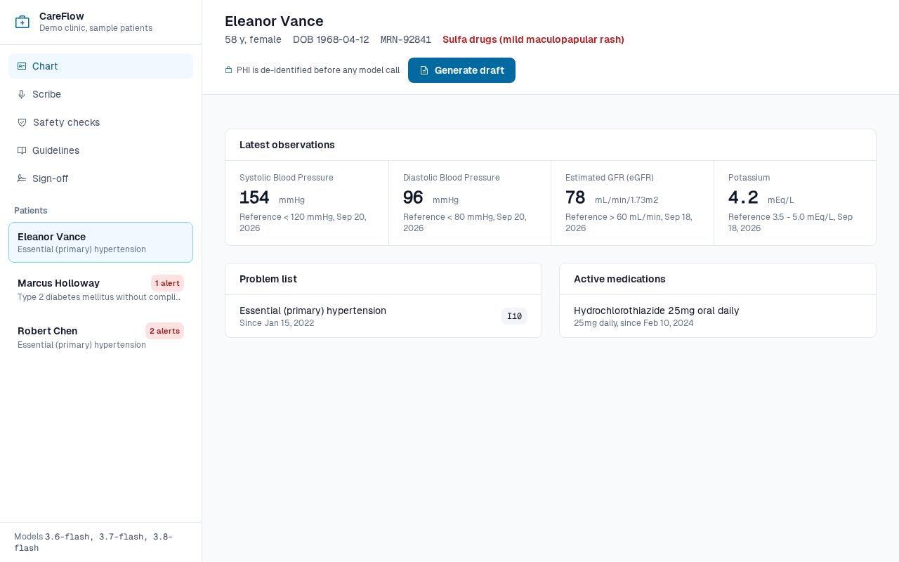 Preview of Careflow Clinical Agent