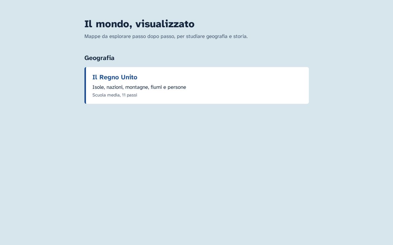 Preview of Il mondo, visualizzato