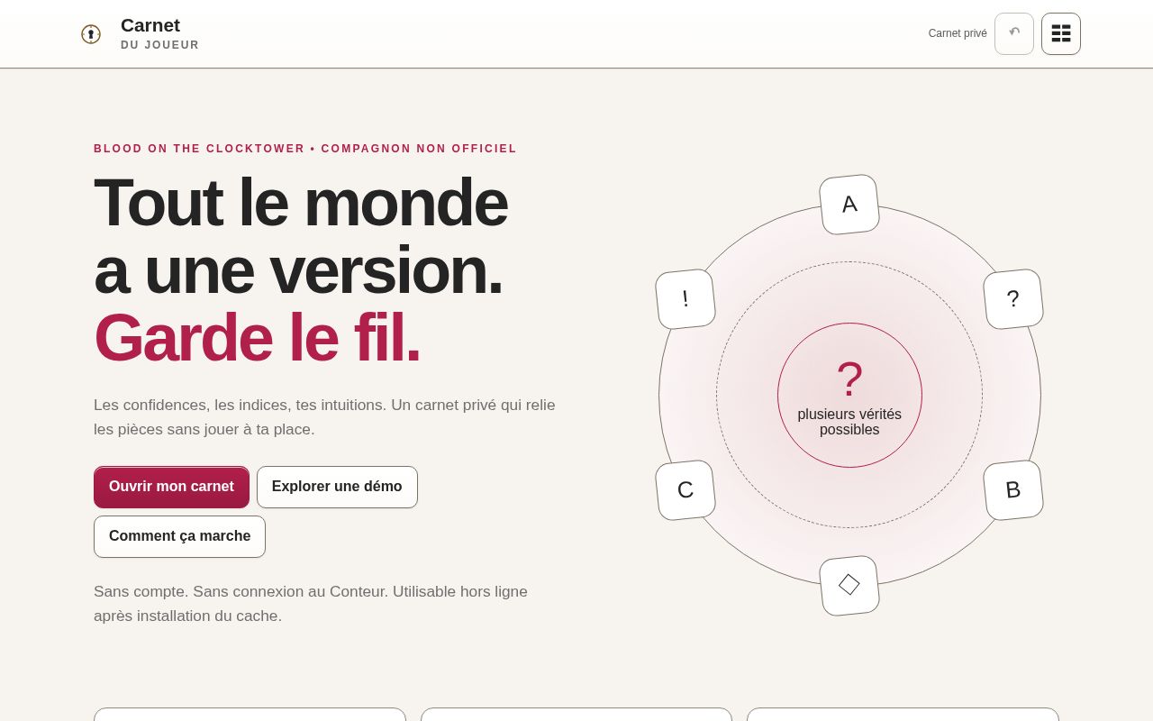 Preview of Carnet Du Joueur