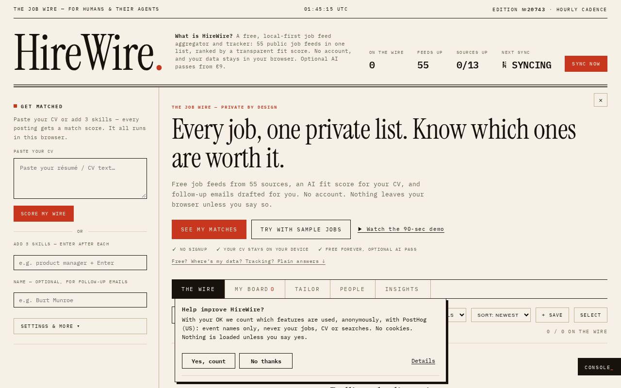 Preview of HireWire