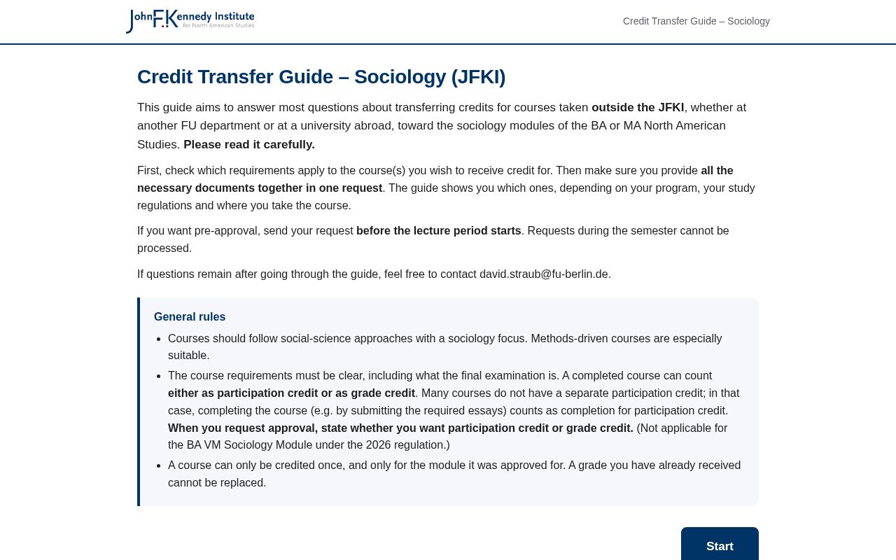 Preview of Credit Transfer Guide