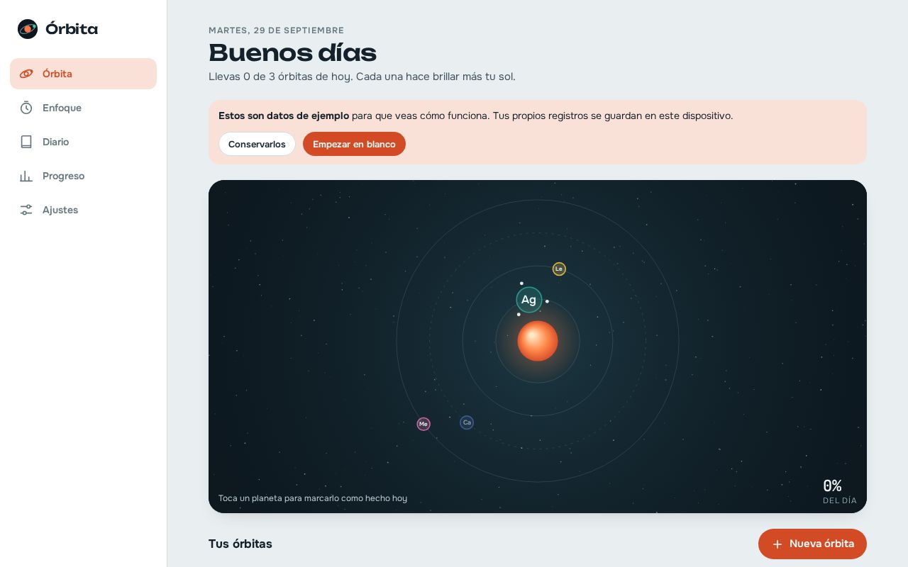 Preview of Orbita Pwa