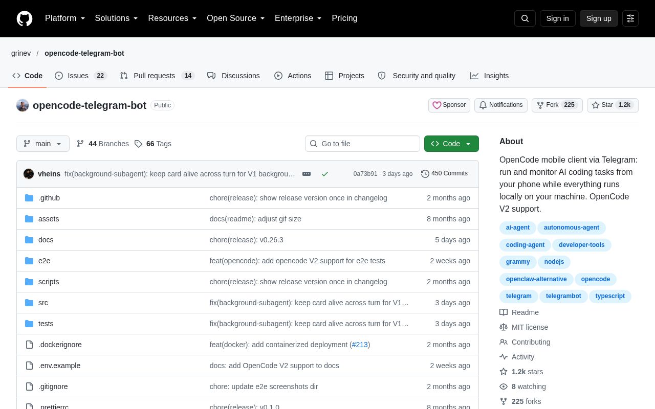 Preview of Opencode Telegram Bot
