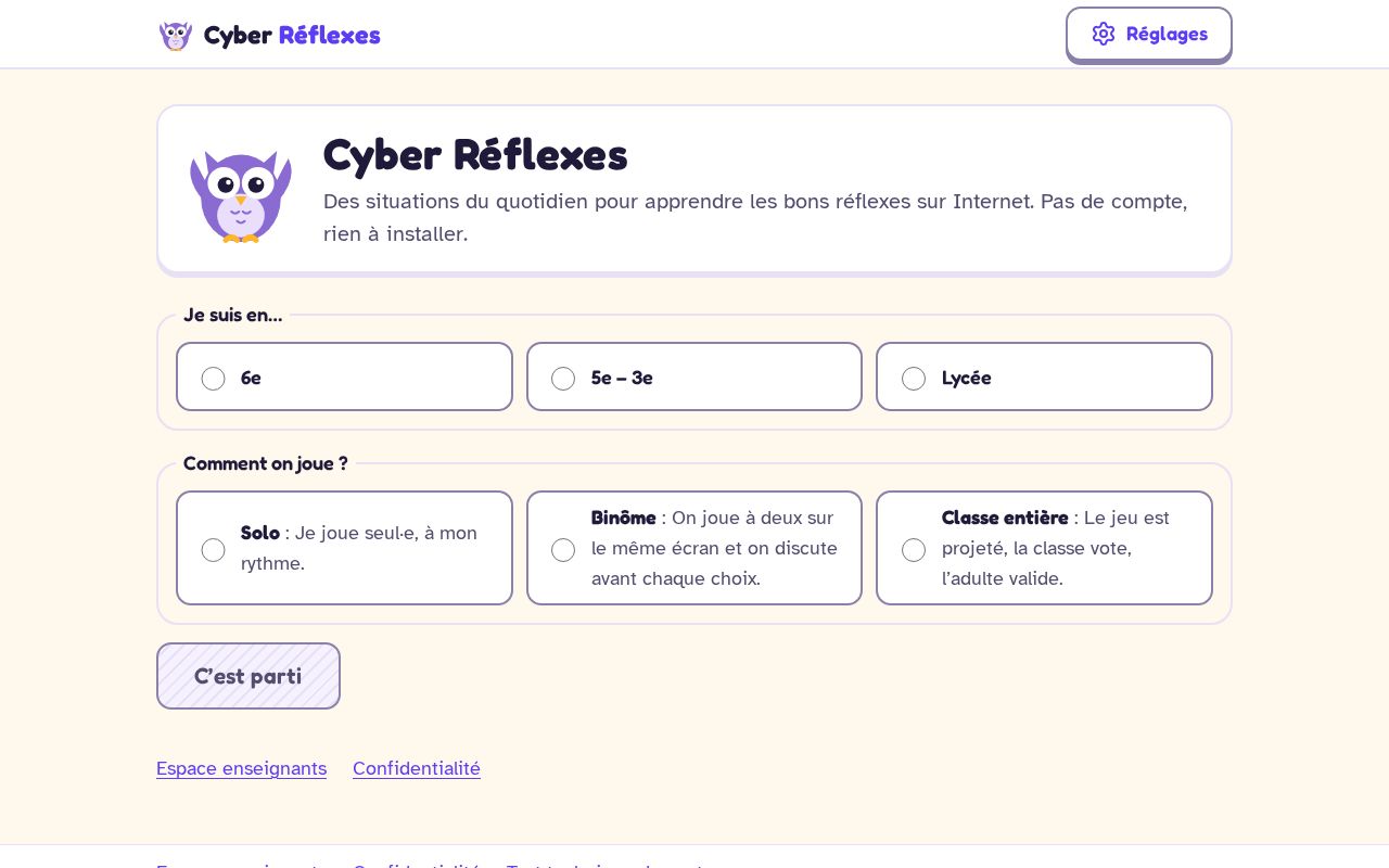 Preview of Cyber Réflexes