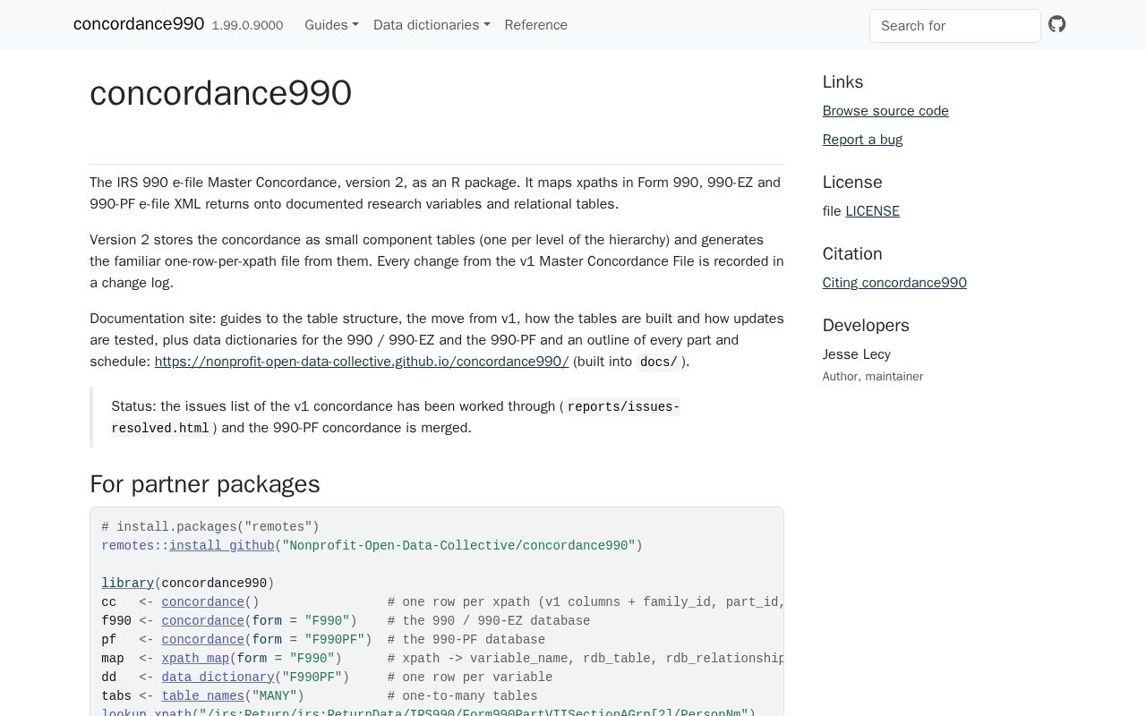Preview of Concordance990