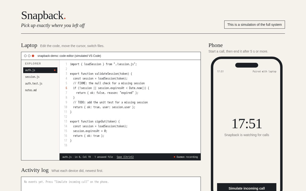 Preview of Snapback