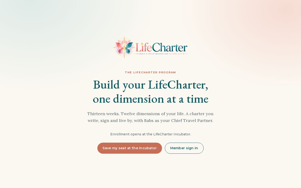 Preview of Lifecharter Program