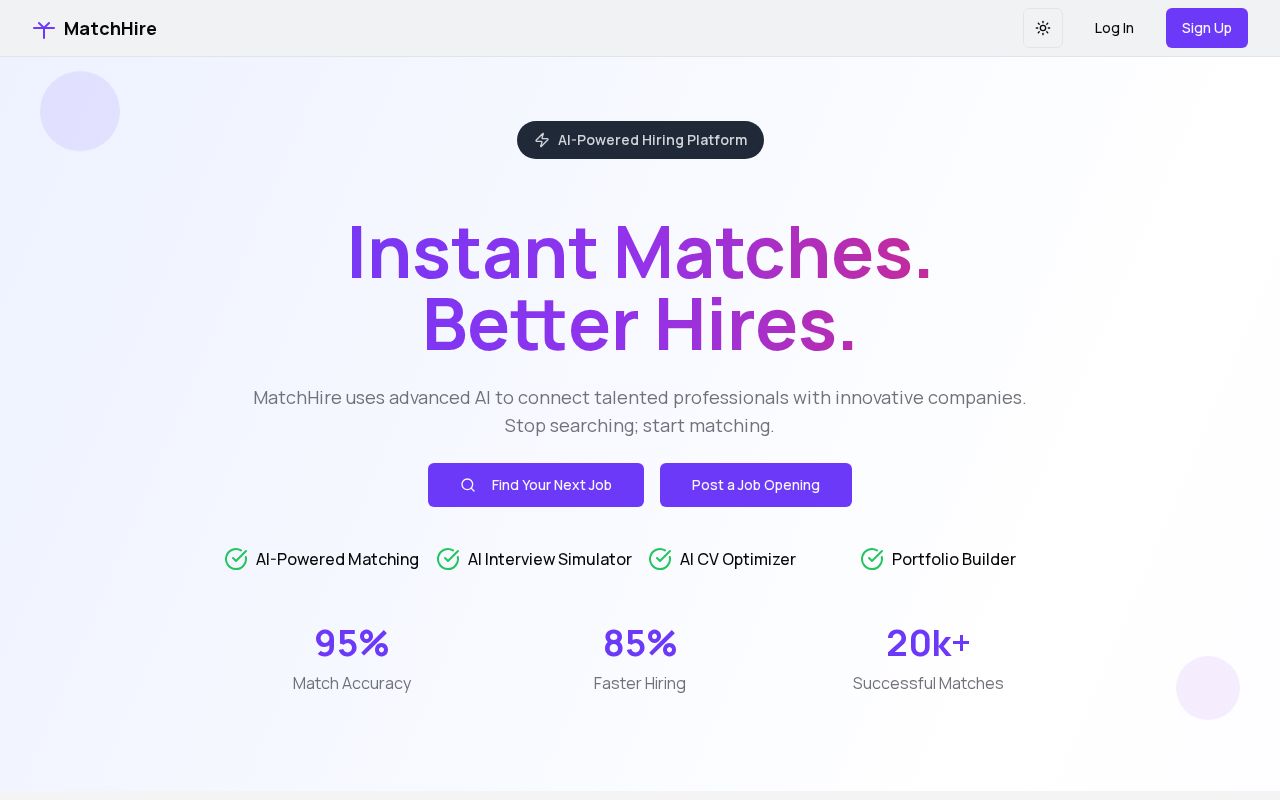 Preview of MatchHire