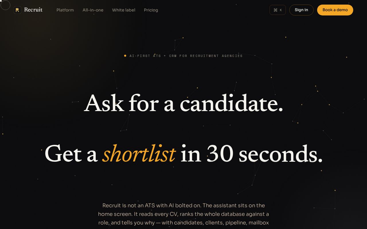 Preview of Recruit Site