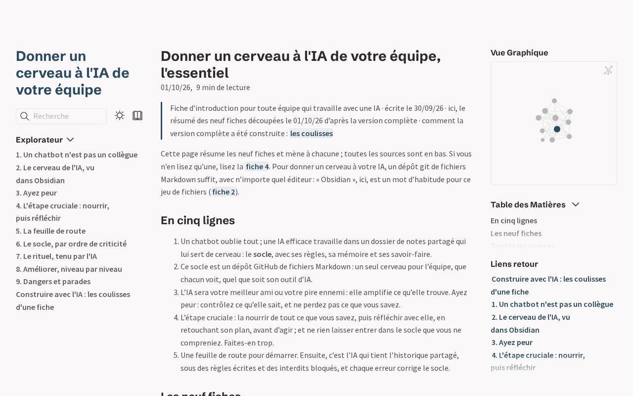 Preview of Donner un cerveau à l'IA de votre équipe, l'essentiel
