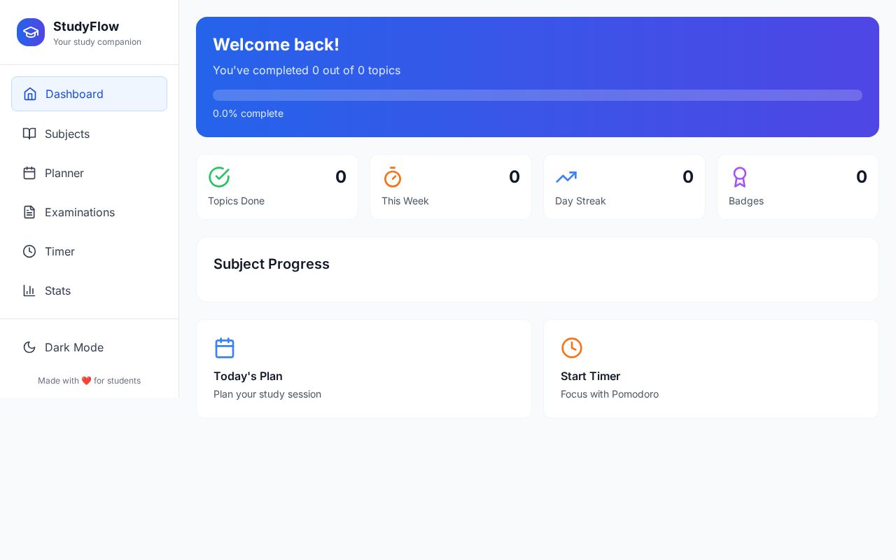 Preview of StudyFlow