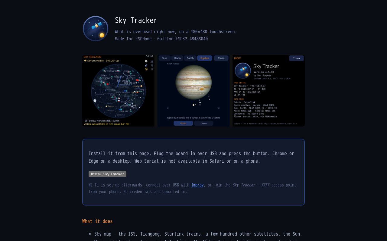 Preview of Sky Tracker