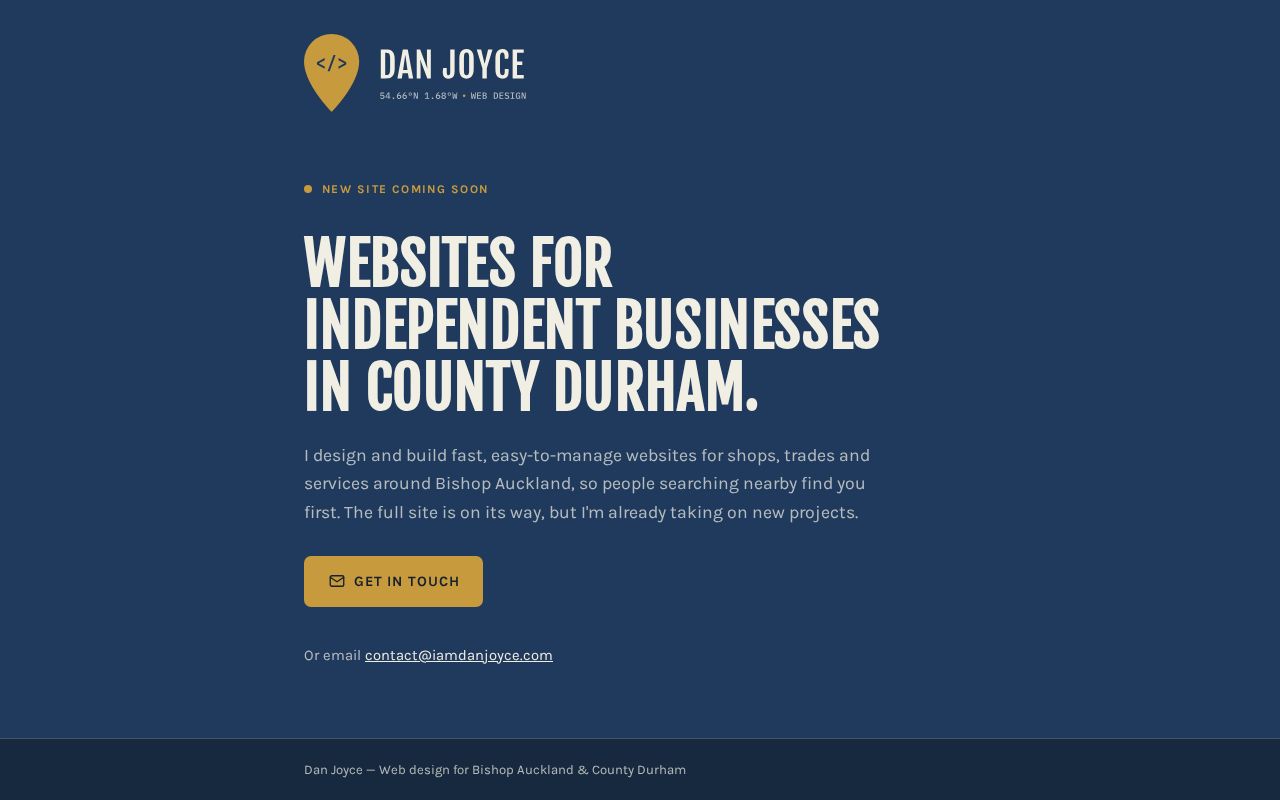 Preview of Business Webpage