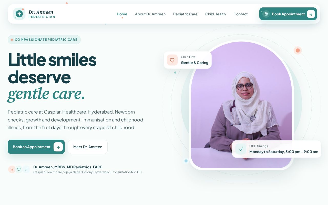 Preview of Dr Amreen Site