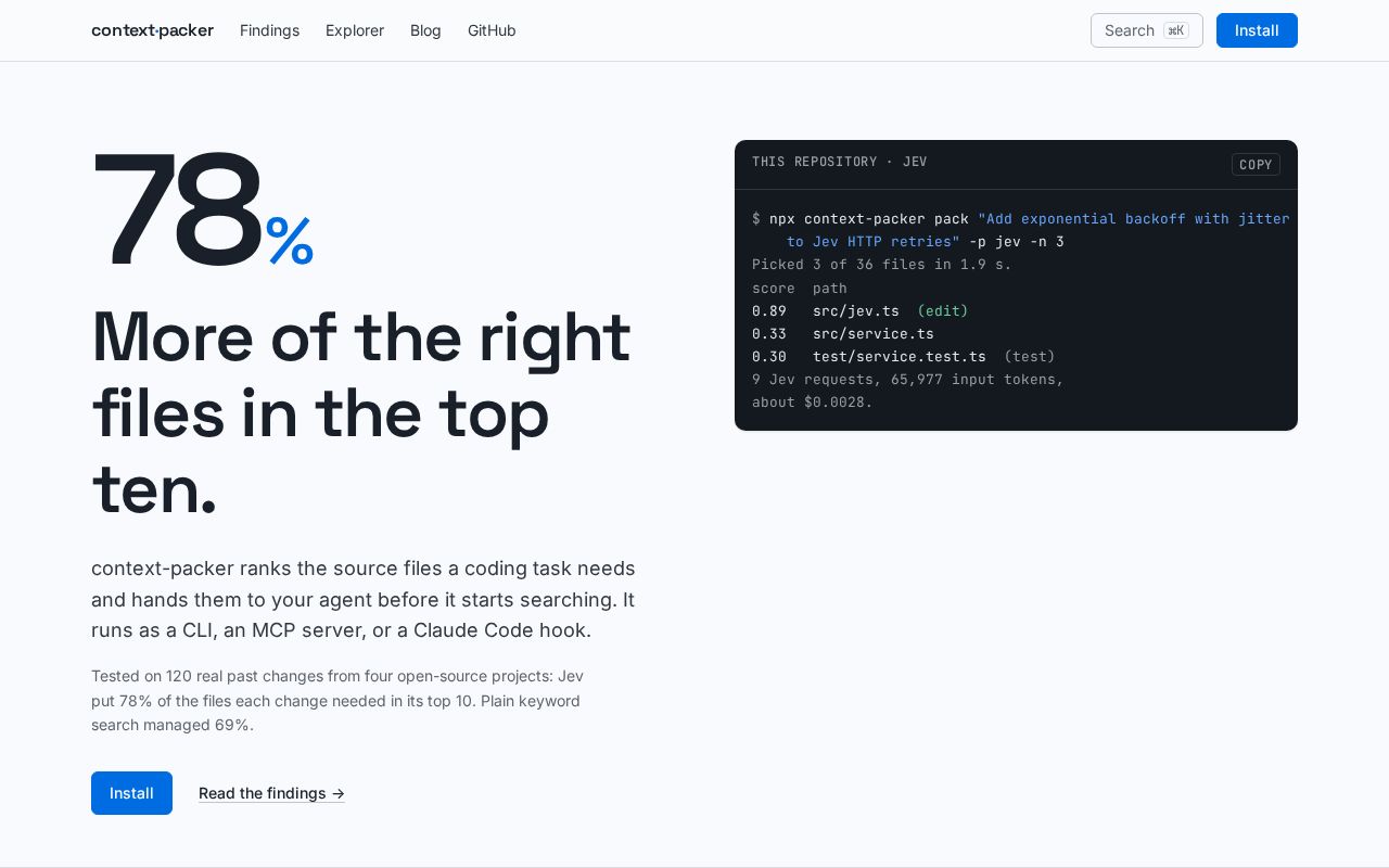 Preview of Context Packer
