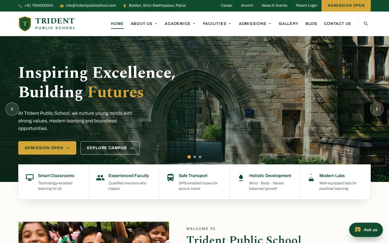 Preview of School Test Website