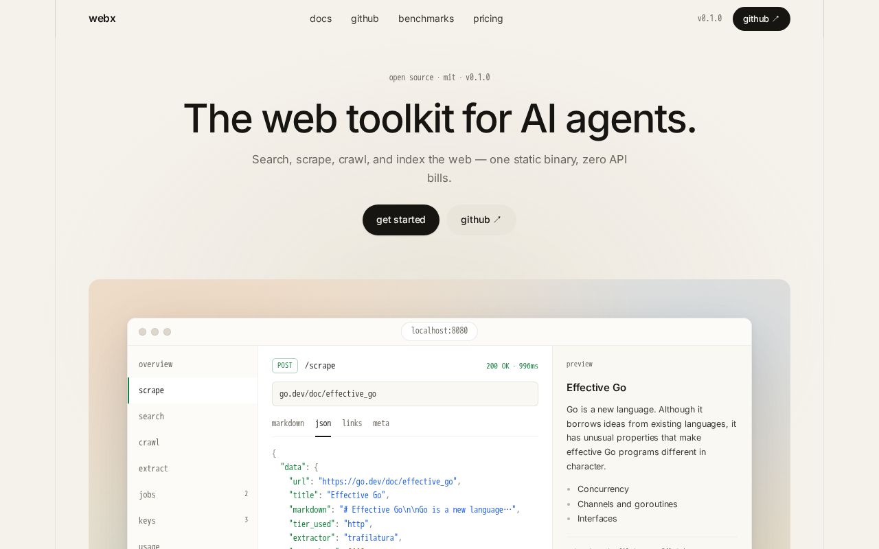 Preview of Webx